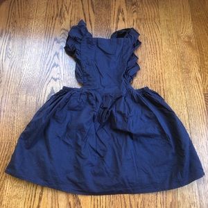Pink Elephant Navy Pinafore Dress